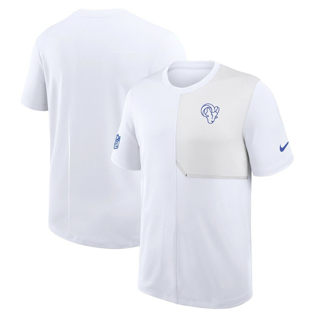 Los Angeles Rams Sideline UV Dri-Fit Coach Shirt White - Nike