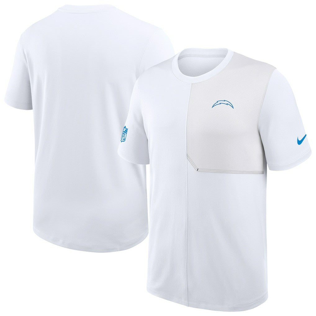 Los Angeles Chargers Sideline UV Dri-Fit Coach Shirt White - Nike