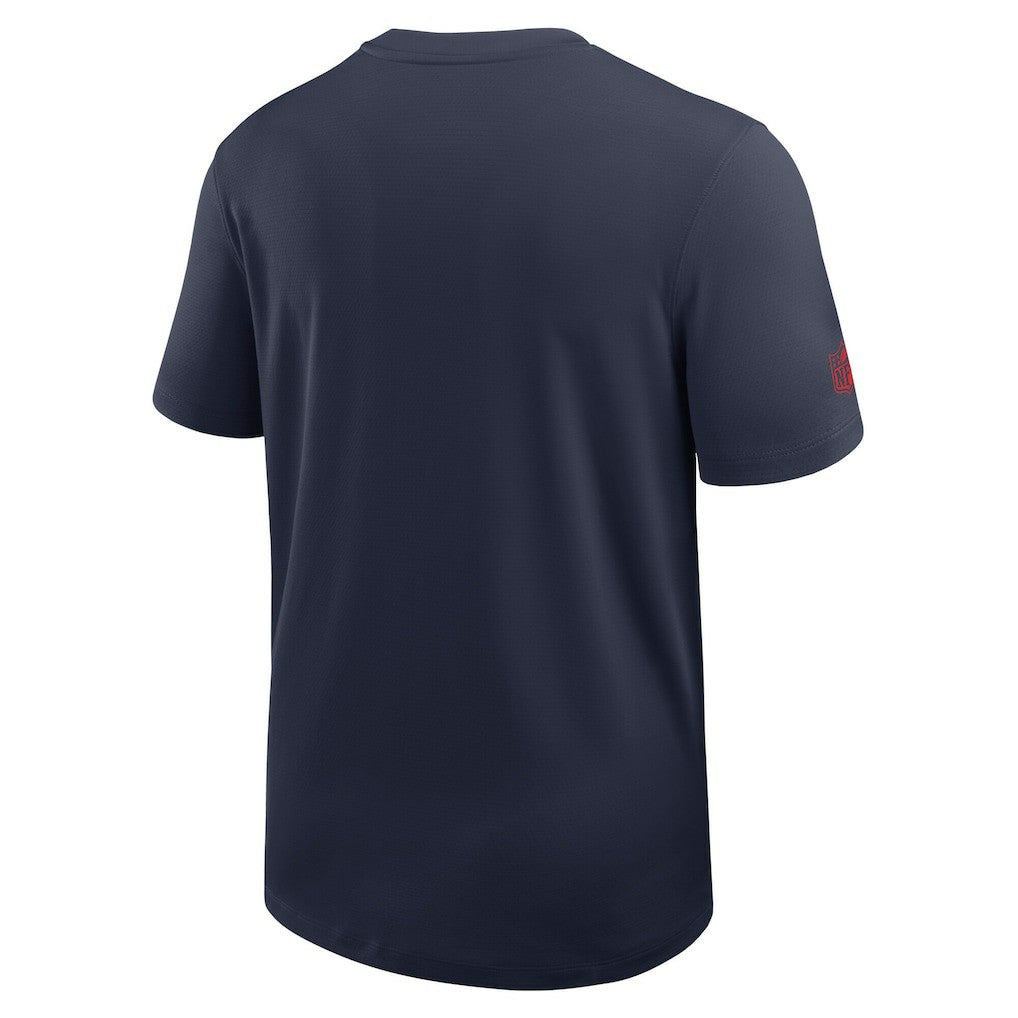 New England Patriots Sideline UV Dri-Fit Coach Shirt Navy - Nike