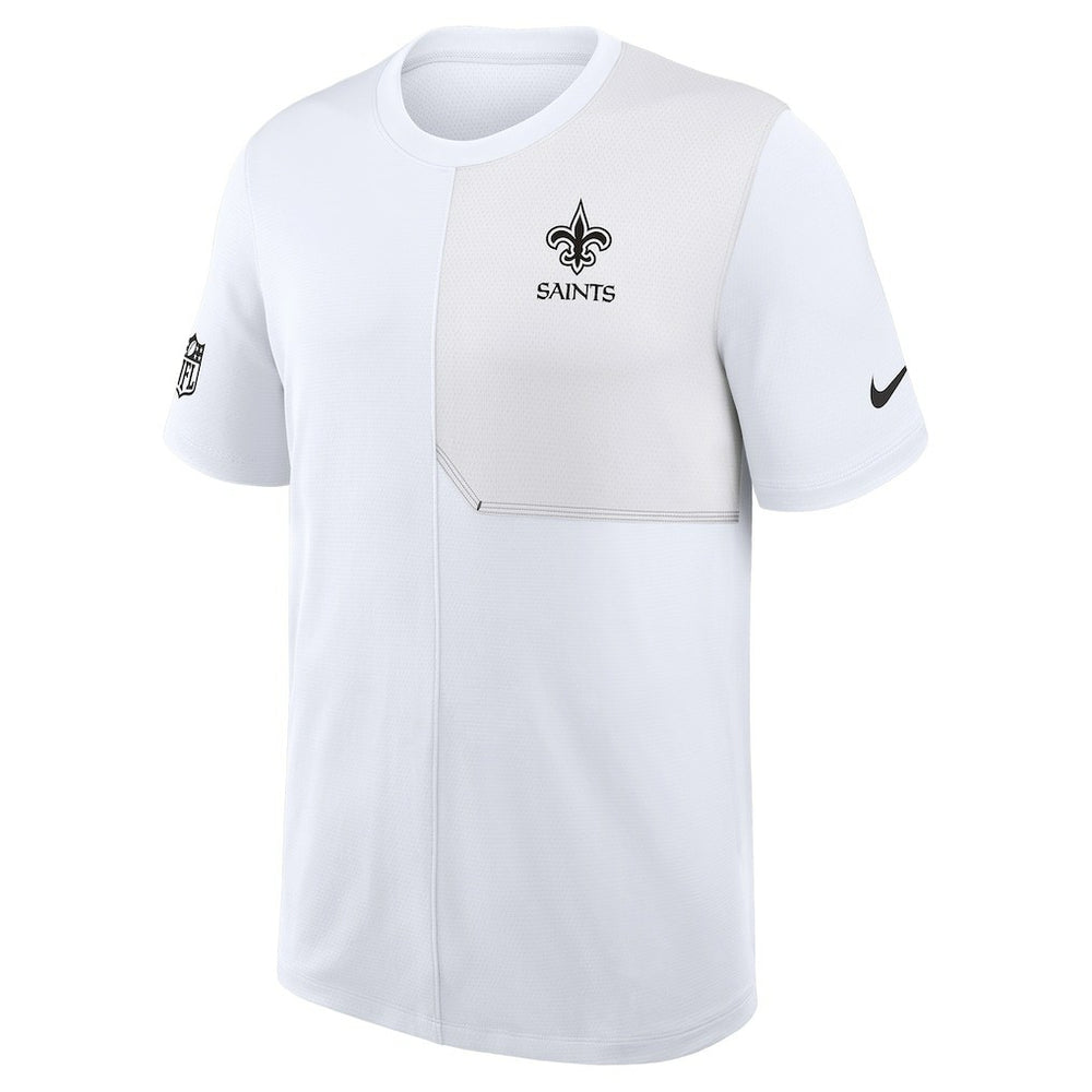 New Orleans Saints Sideline UV Dri-Fit Coach Shirt White - Nike