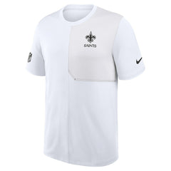 New Orleans Saints Sideline UV Dri-Fit Coach Shirt White - Nike