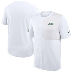 New York Jets Sideline UV Dri-Fit Coach Shirt White - Nike