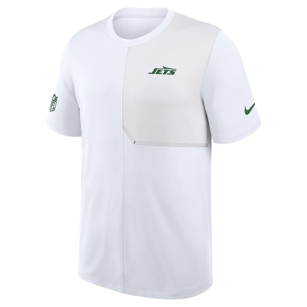 New York Jets Sideline UV Dri-Fit Coach Shirt White - Nike