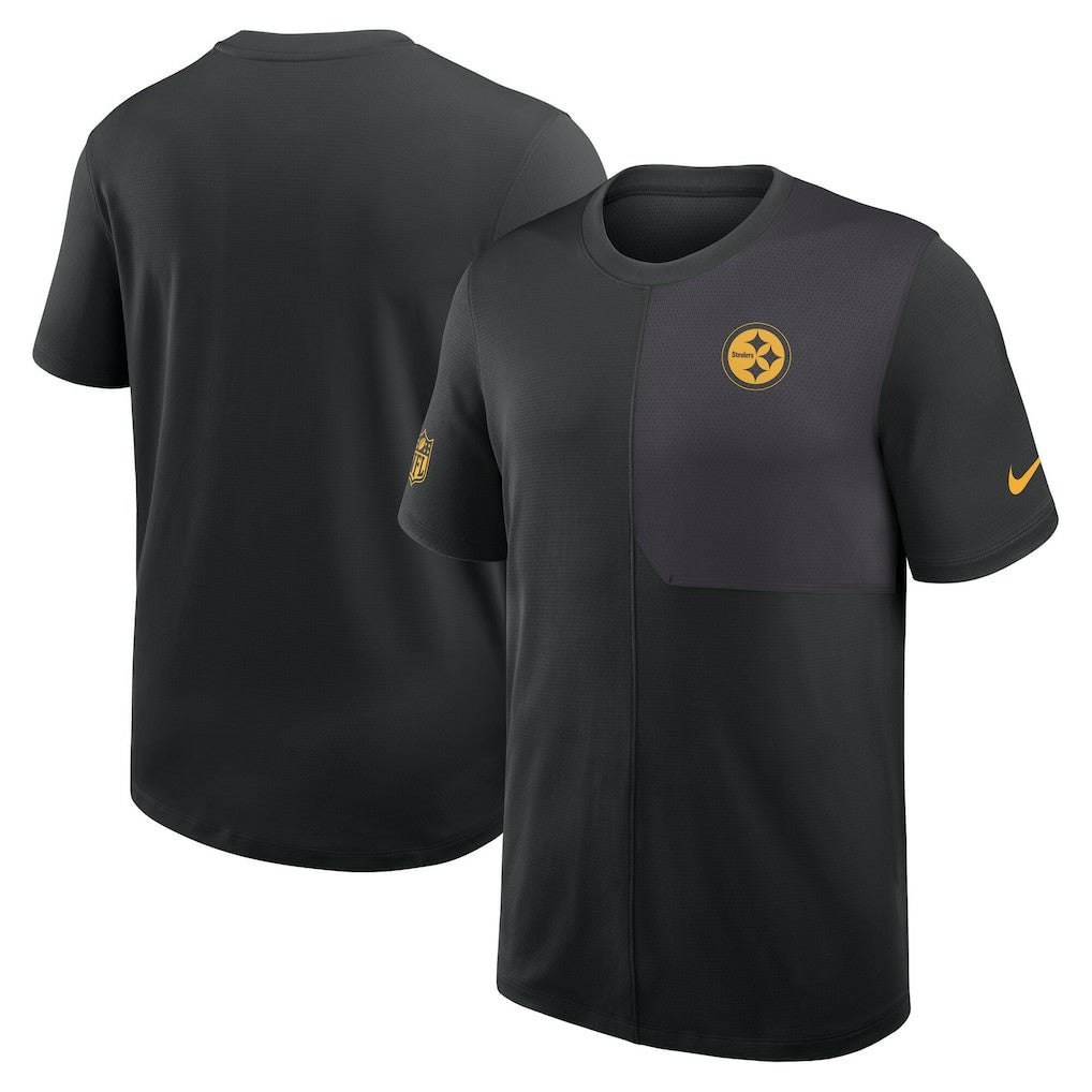 Pittsburgh Steelers Sideline UV Dri-Fit Coach Shirt Black - Nike