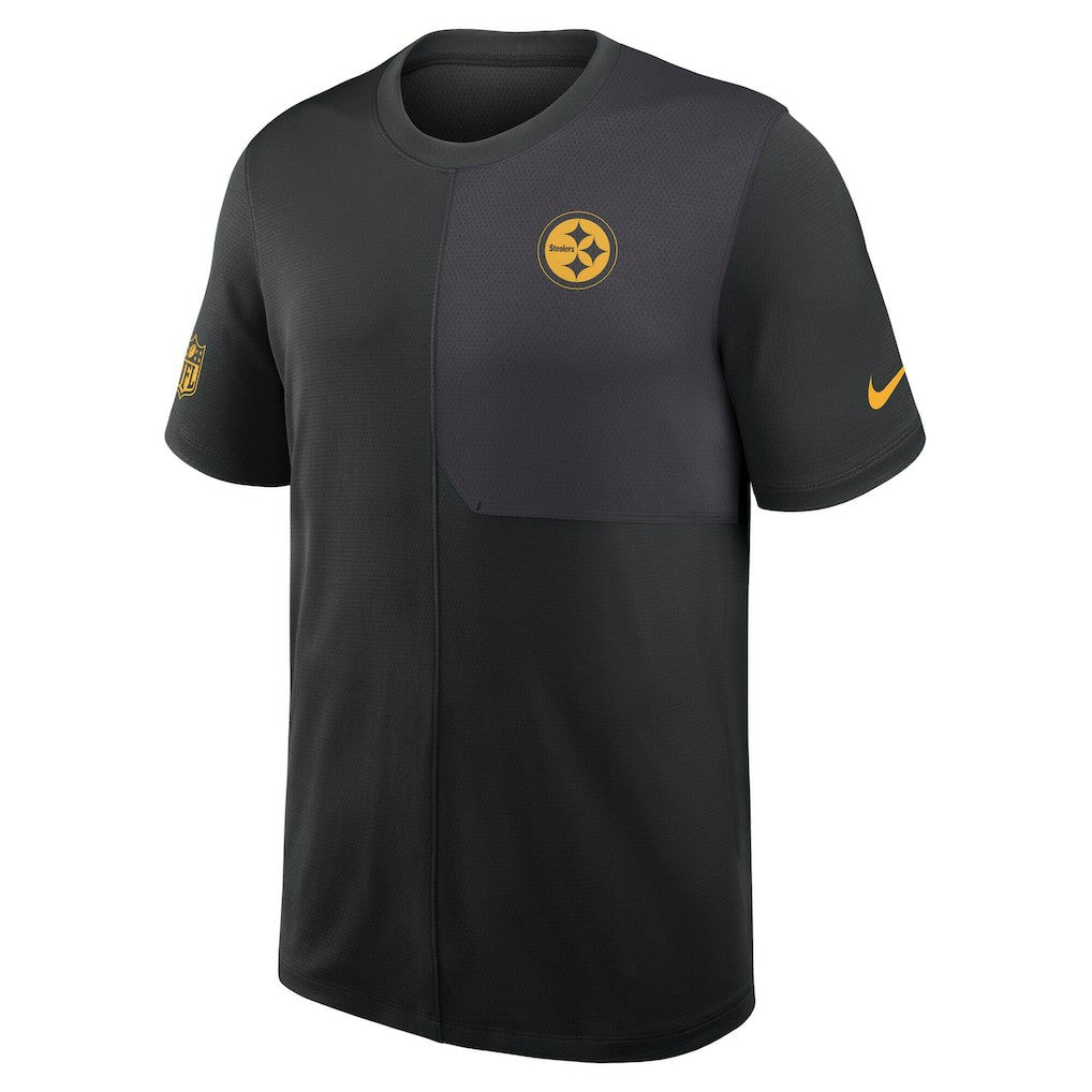 Pittsburgh Steelers Sideline UV Dri-Fit Coach Shirt Black - Nike