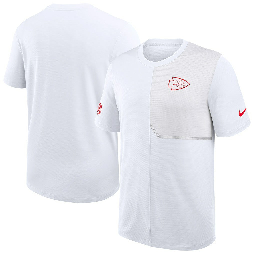 Kansas City Chiefs Sideline UV Dri-Fit Coach Shirt White - Nike