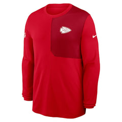 Kansas City Chiefs Sideline Coach UV Dri-FIT Long Sleeve Shirt Red - Nike