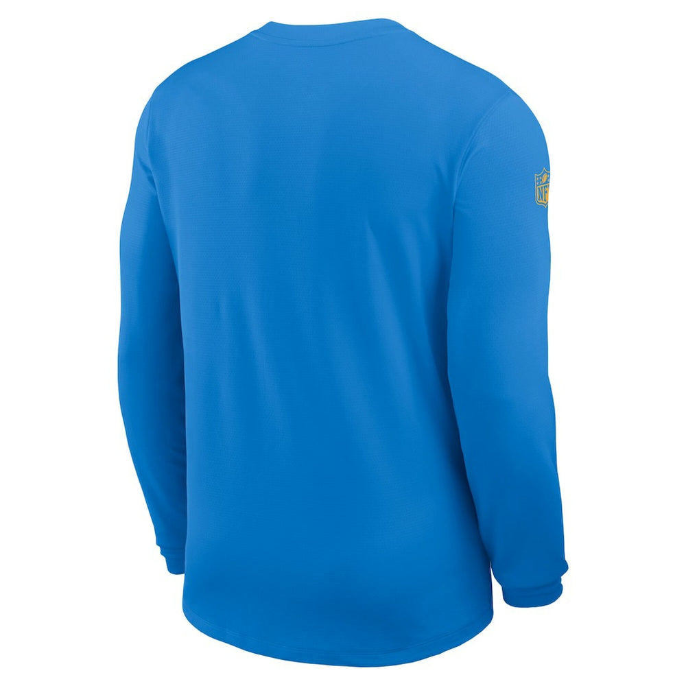 Los Angeles Chargers Sideline Coach UV Dri-FIT Long Sleeve Shirt Powder Blue - Nike