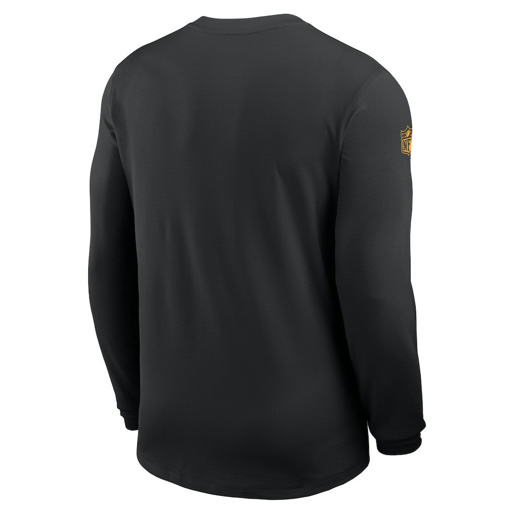 Minnesota Vikings Sideline Coach UV Dri-FIT Long Sleeve Shirt Black - Nike