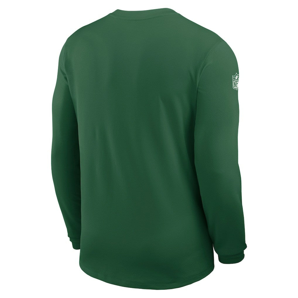 New York Jets Sideline Coach UV Dri-FIT Long Sleeve Shirt Green - Nike