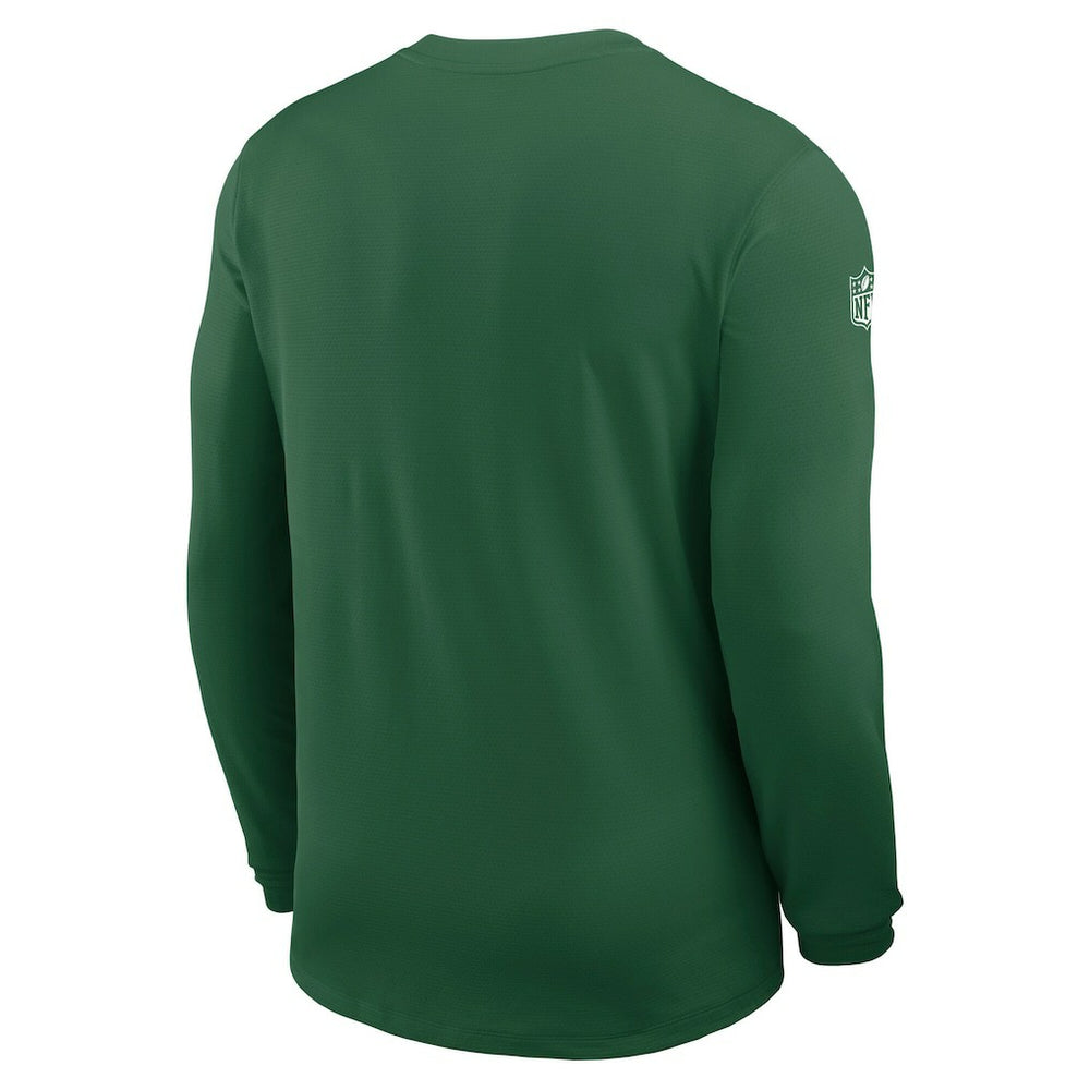New York Jets Sideline Coach UV Dri-FIT Long Sleeve Shirt Green - Nike