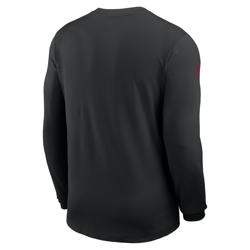 San Francisco 49ers Sideline Coach UV Dri-FIT Long Sleeve Shirt Black - Nike