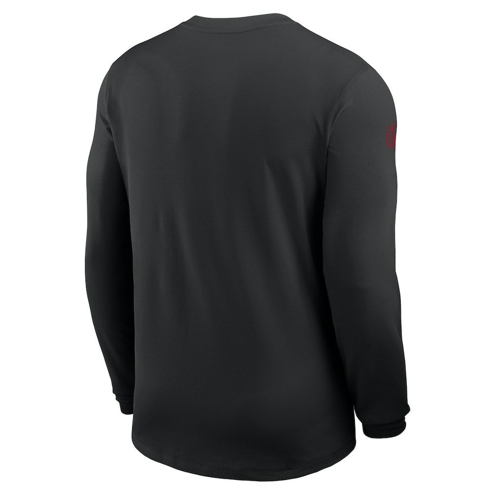 San Francisco 49ers Sideline Coach UV Dri-FIT Long Sleeve Shirt Black - Nike