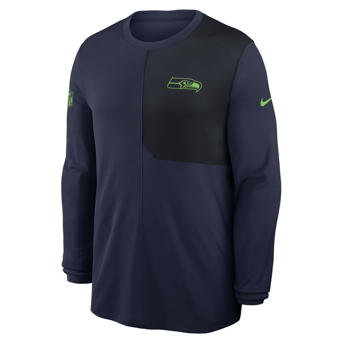 Seattle Seahawks Sideline Coach UV Dri-FIT Long Sleeve Shirt College Navy - Nike