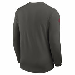 Tampa Bay Buccaneers Sideline Coach UV Dri-FIT Long Sleeve Shirt Pewter - Nike