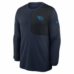Tennessee Titans Sideline Coach UV Dri-FIT Long Sleeve Shirt Navy - Nike