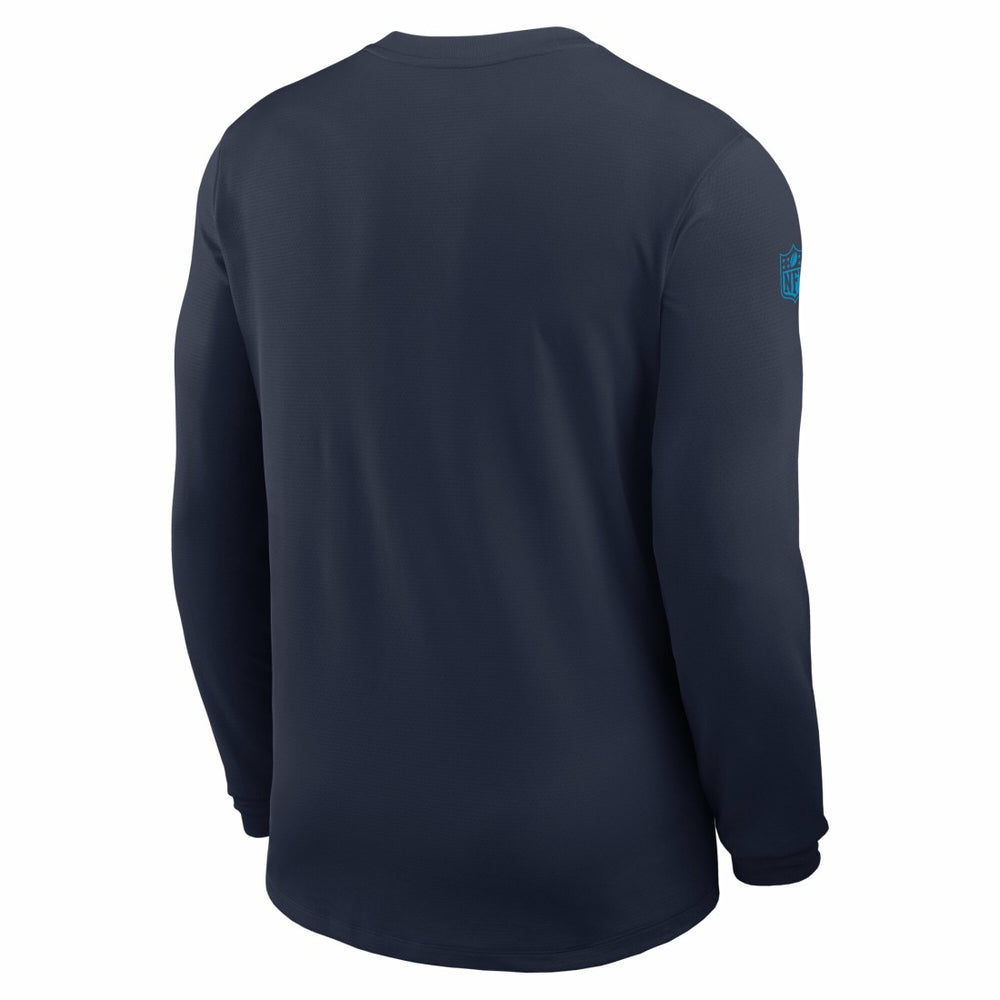 Tennessee Titans Sideline Coach UV Dri-FIT Long Sleeve Shirt Navy - Nike