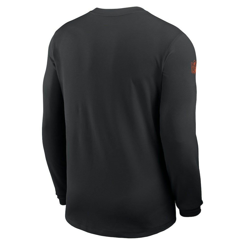 Cincinnati Bengals Sideline Coach UV Dri-FIT Long Sleeve Shirt Black - Nike