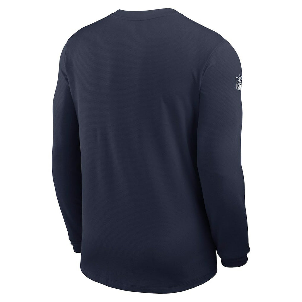 Dallas Cowboys Sideline Coach UV Dri-FIT Long Sleeve Shirt Navy - Nike