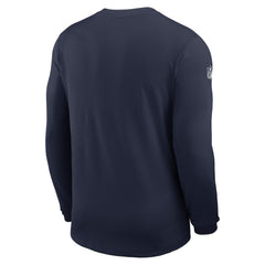 Dallas Cowboys Sideline Coach UV Dri-FIT Long Sleeve Shirt Navy - Nike