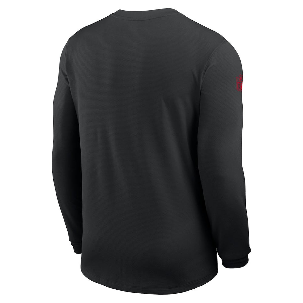 Atlanta Falcons Sideline Coach UV Dri-FIT Long Sleeve Shirt Black - Nike