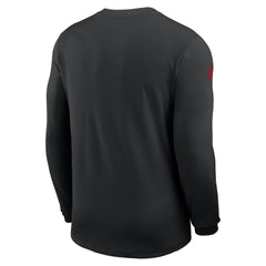 Atlanta Falcons Sideline Coach UV Dri-FIT Long Sleeve Shirt Black - Nike