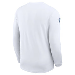 Indianapolis Colts Sideline Coach UV Dri-FIT Long Sleeve Shirt White - Nike