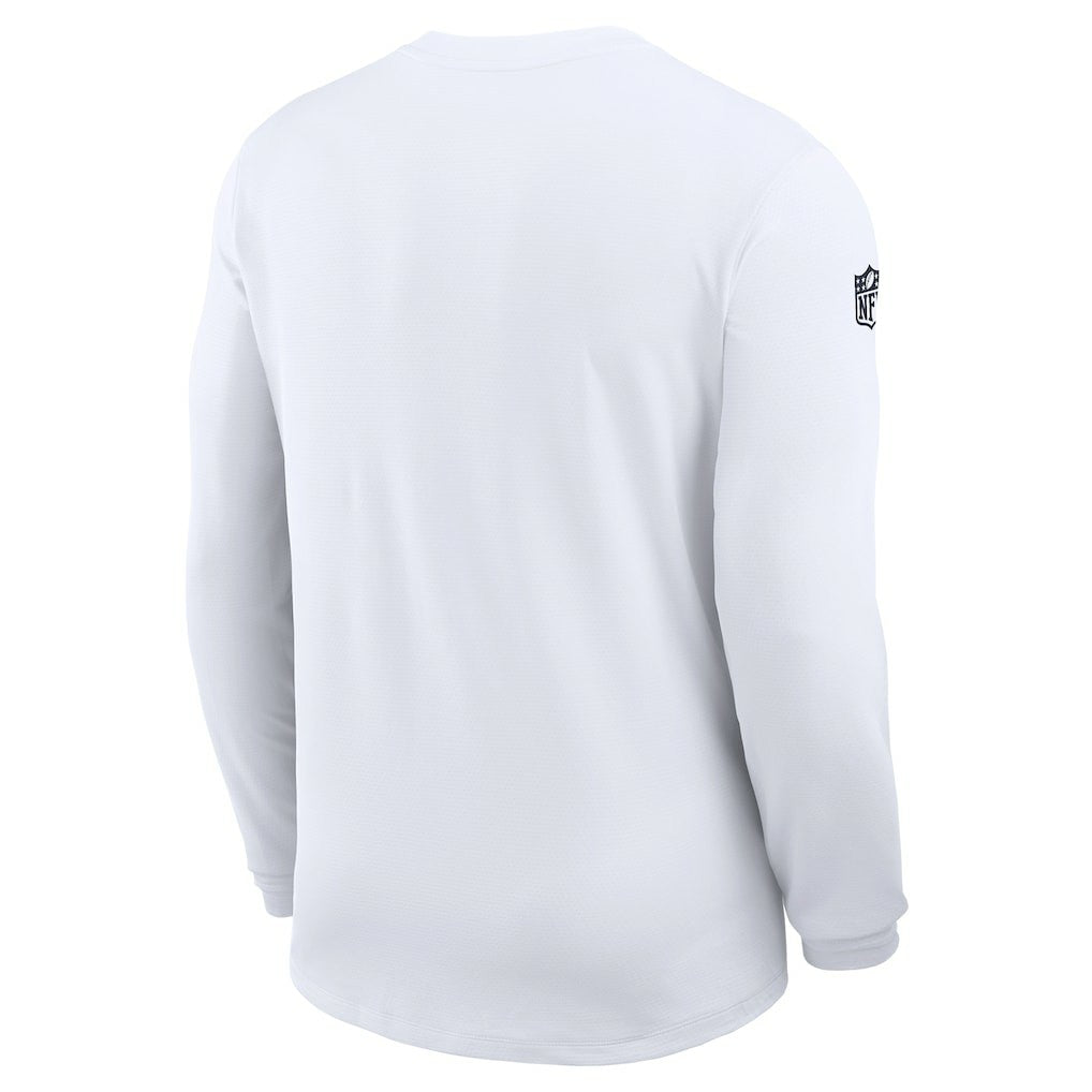 Dallas Cowboys Sideline Coach UV Dri-FIT Long Sleeve Shirt White - Nike