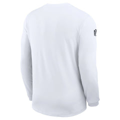 Dallas Cowboys Sideline Coach UV Dri-FIT Long Sleeve Shirt White - Nike