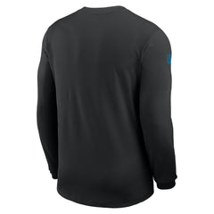 Carolina Panthers Sideline Coach UV Dri-FIT Long Sleeve Shirt Black - Nike