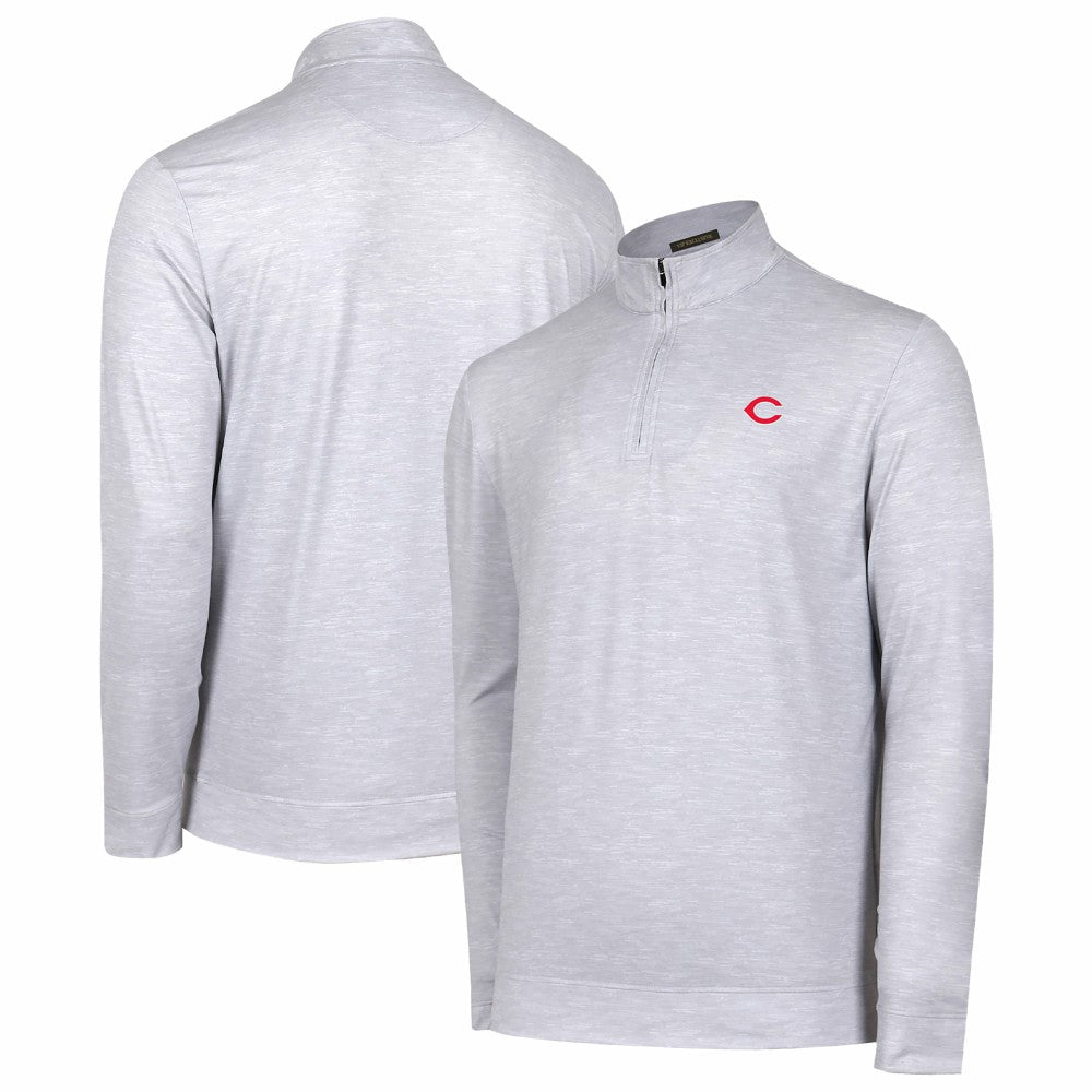 Cincinnati Reds Sublime Tri-Blend Quarter-Zip Jacket for sale