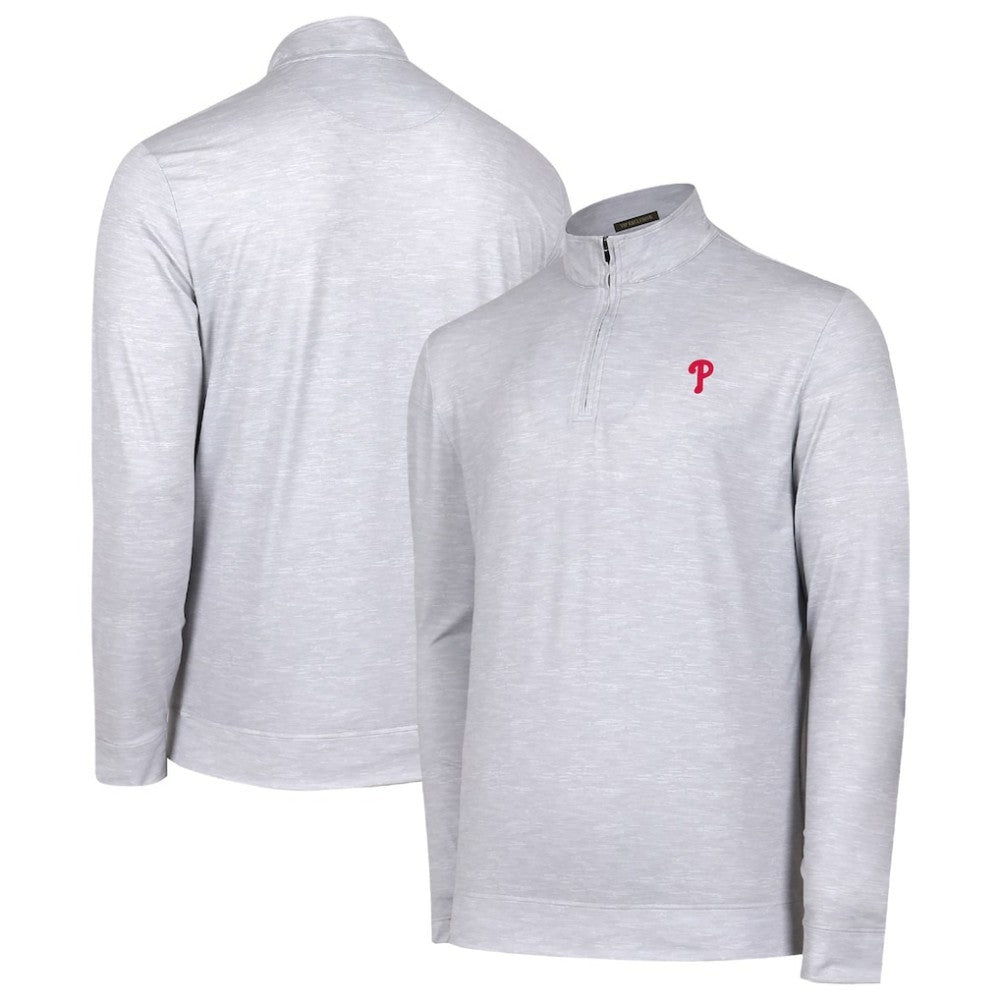 Philadelphia Phillies Sublime Tri-Blend Quarter-Zip Jacket Clearance