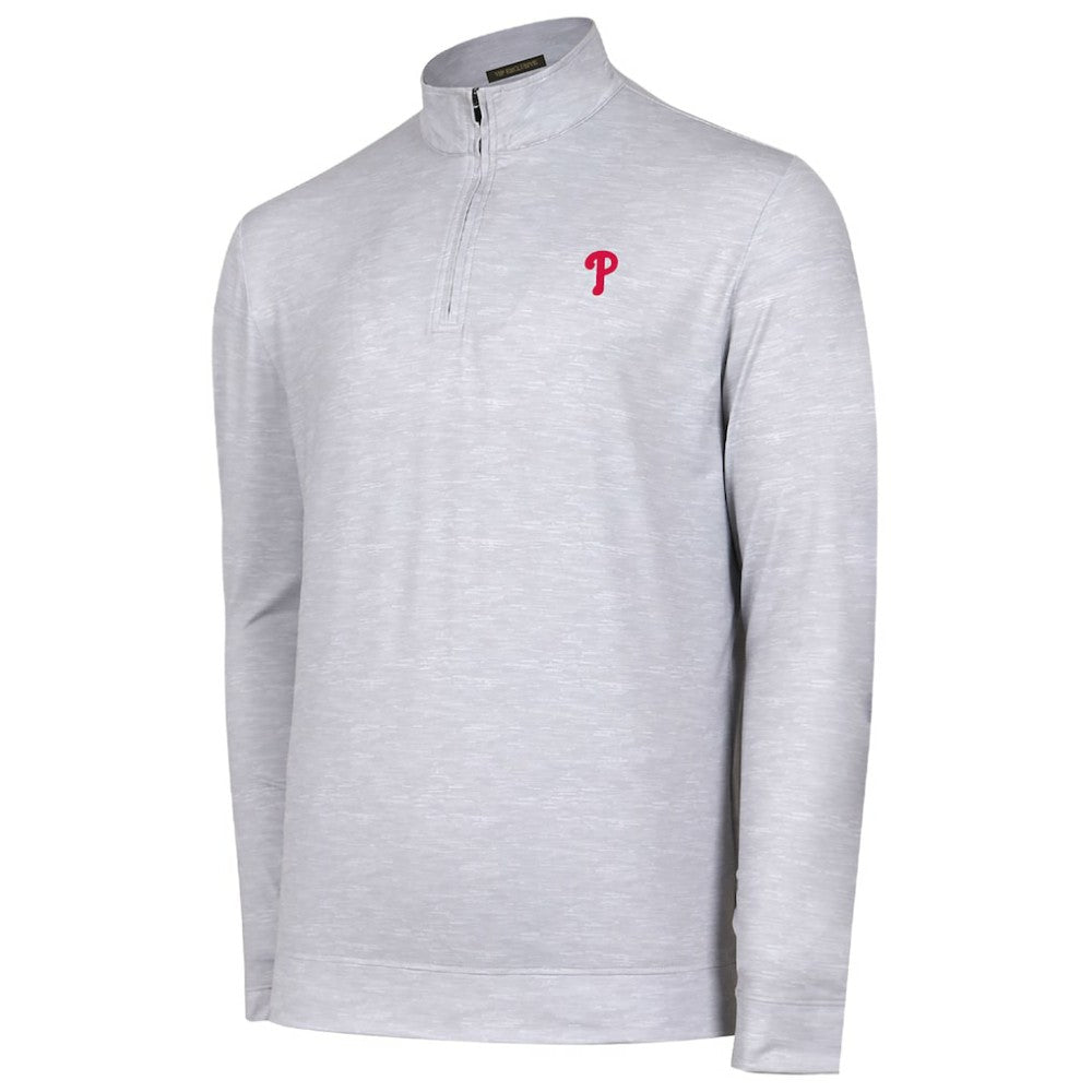 Philadelphia Phillies Sublime Tri-Blend Quarter-Zip Jacket Clearance