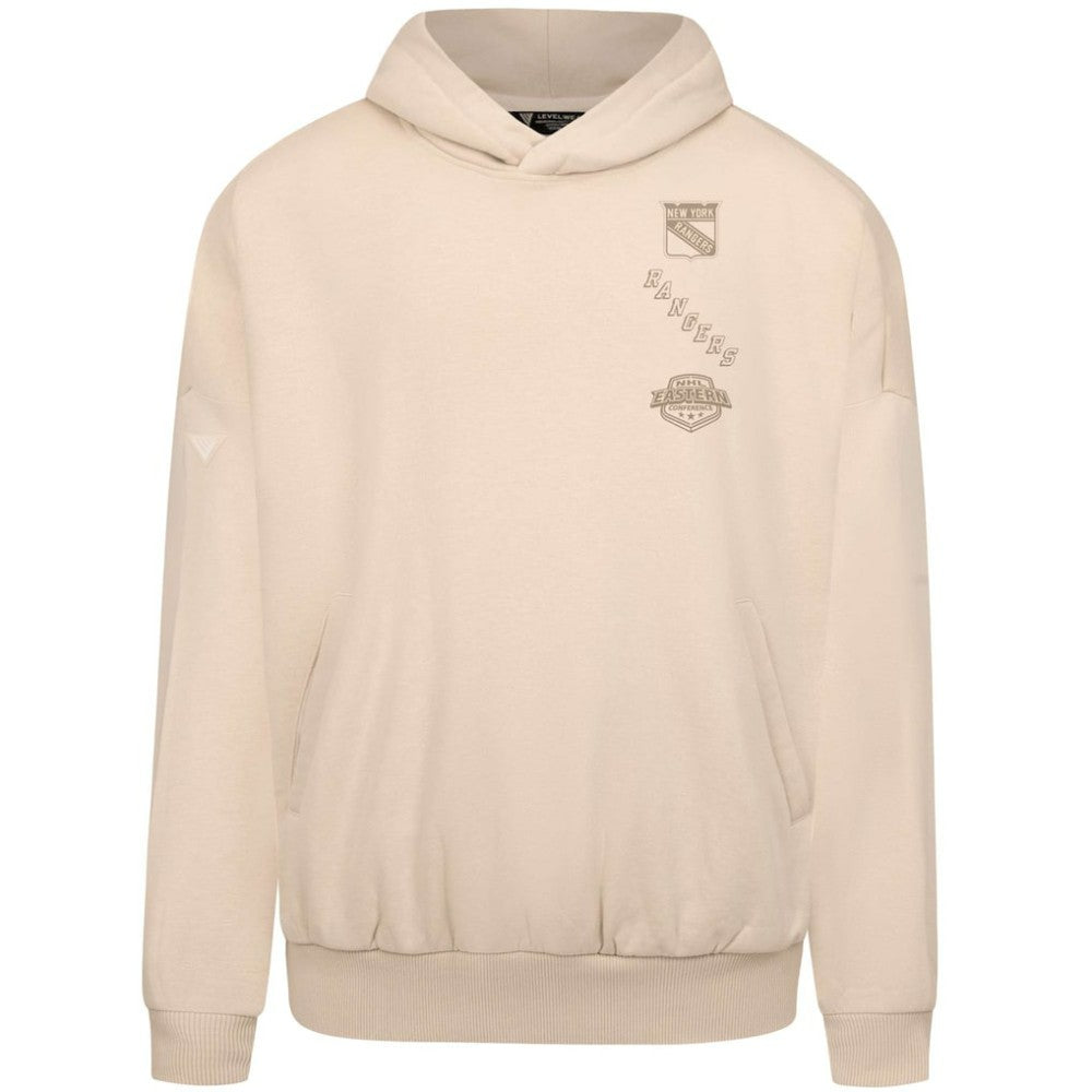 New York Rangers Levelwear Contact Stamp Pullover Hoodie Cream