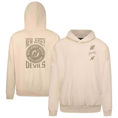 New Jersey Devils - Levelwear Contact Stamp Pullover Hoodie Cream