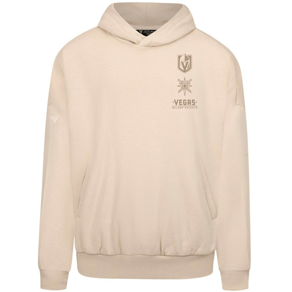 Vegas Golden Knights Levelwear Contact Stamp Pullover Hoodie Cream
