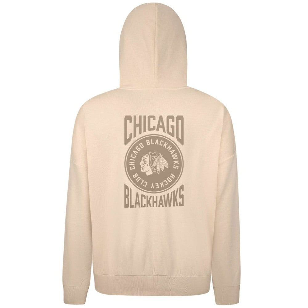 Chicago Blackhawks Levelwear Contact Stamp Pullover Hoodie Cream
