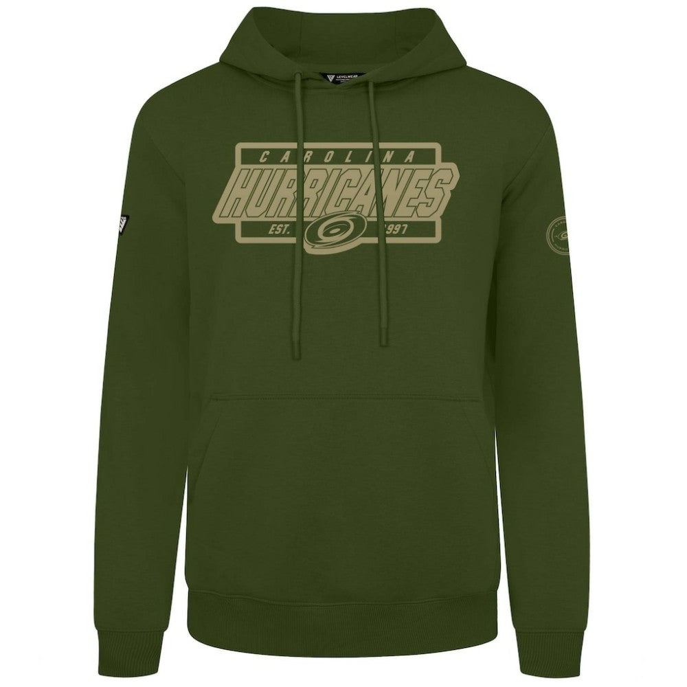 Carolina Hurricanes - Levelwear Podium Pullover Hoodie Olive