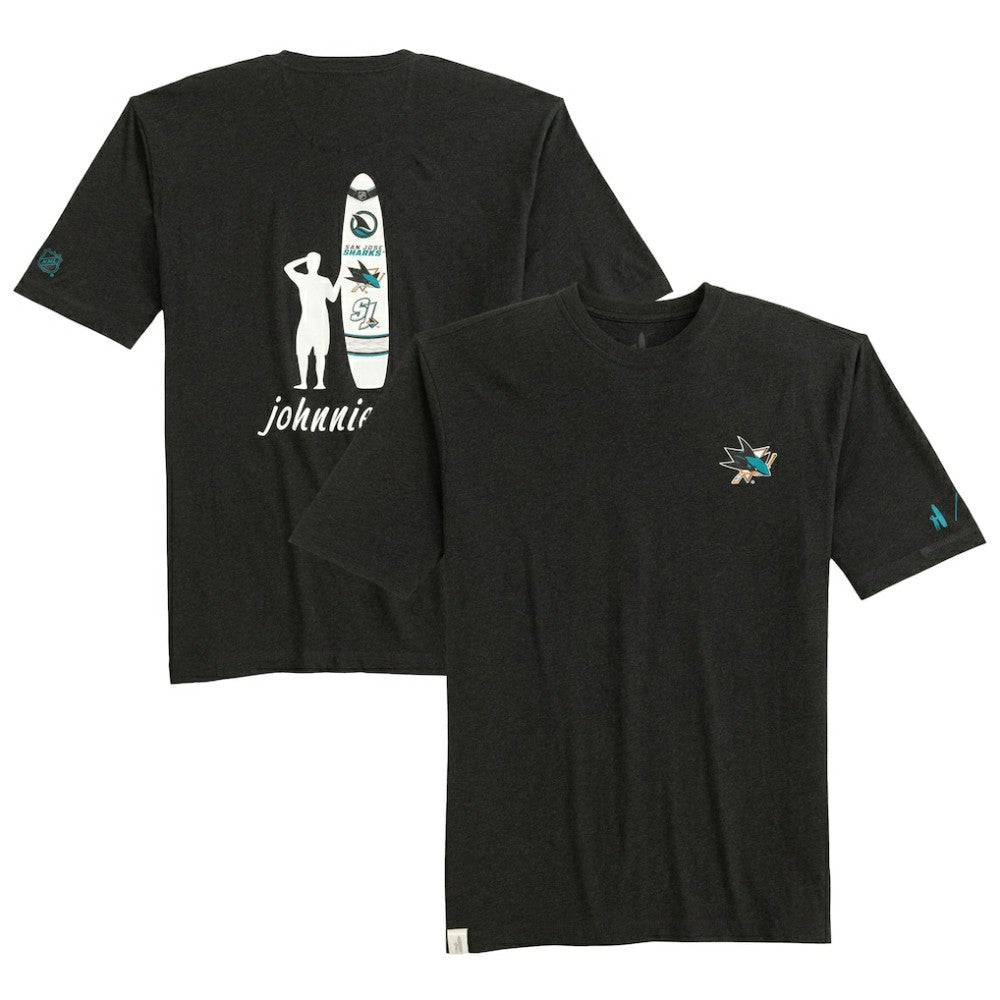 San Jose Sharks - johnnie-O Heathered Spencer T-Shirt Charcoal