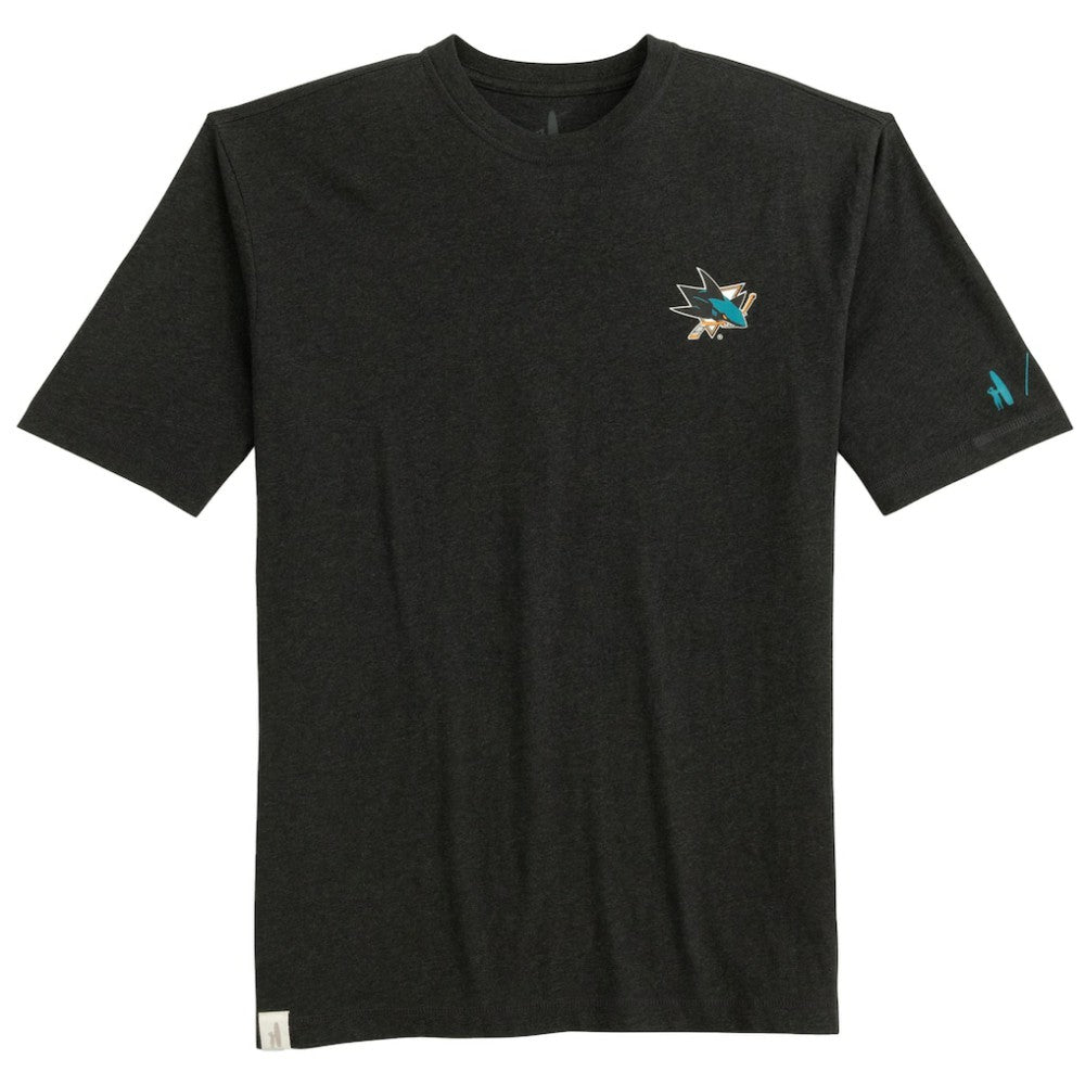 San Jose Sharks - johnnie-O Heathered Spencer T-Shirt Charcoal