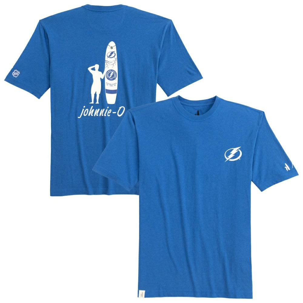 Tampa Bay Lightning - johnnie-O Heathered Spencer T-Shirt Blue