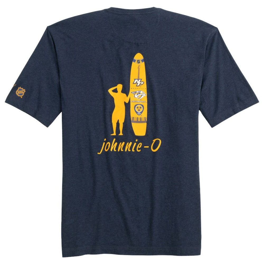 Nashville Predators - johnnie-O Heathered Spencer T-Shirt Navy