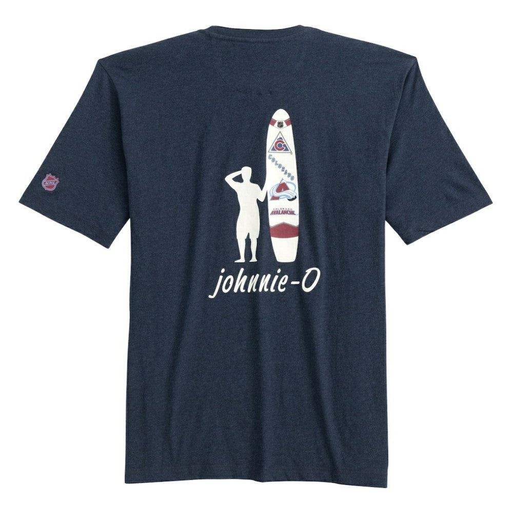 Colorado Avalanche - johnnie-O Heathered Spencer T-Shirt Dark Grey