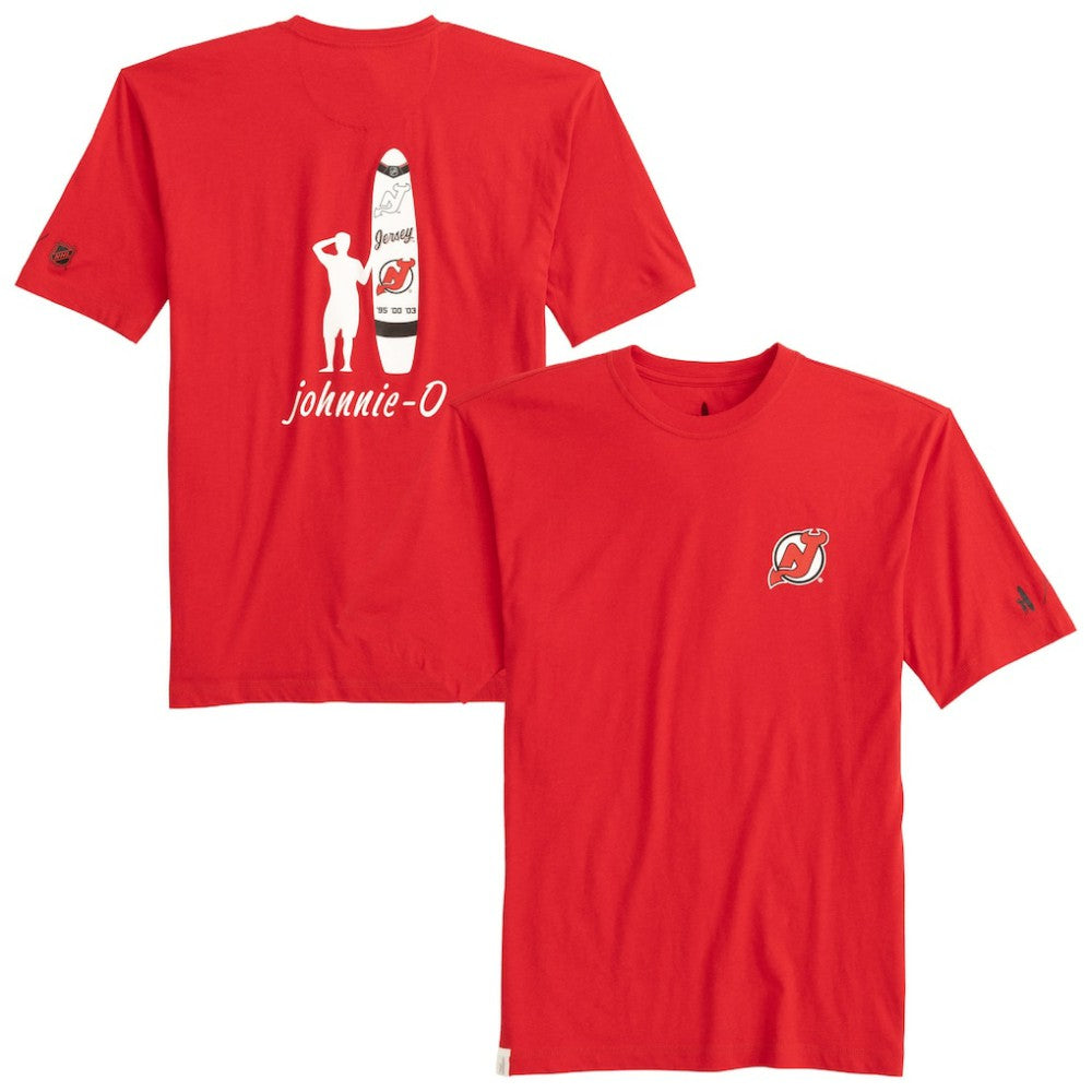 New Jersey Devils - johnnie-O Heathered Spencer T-Shirt Red