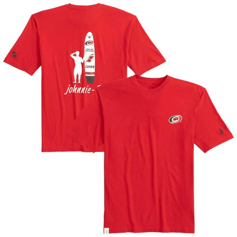Carolina Hurricanes - johnnie-O Heathered Spencer T-Shirt Red