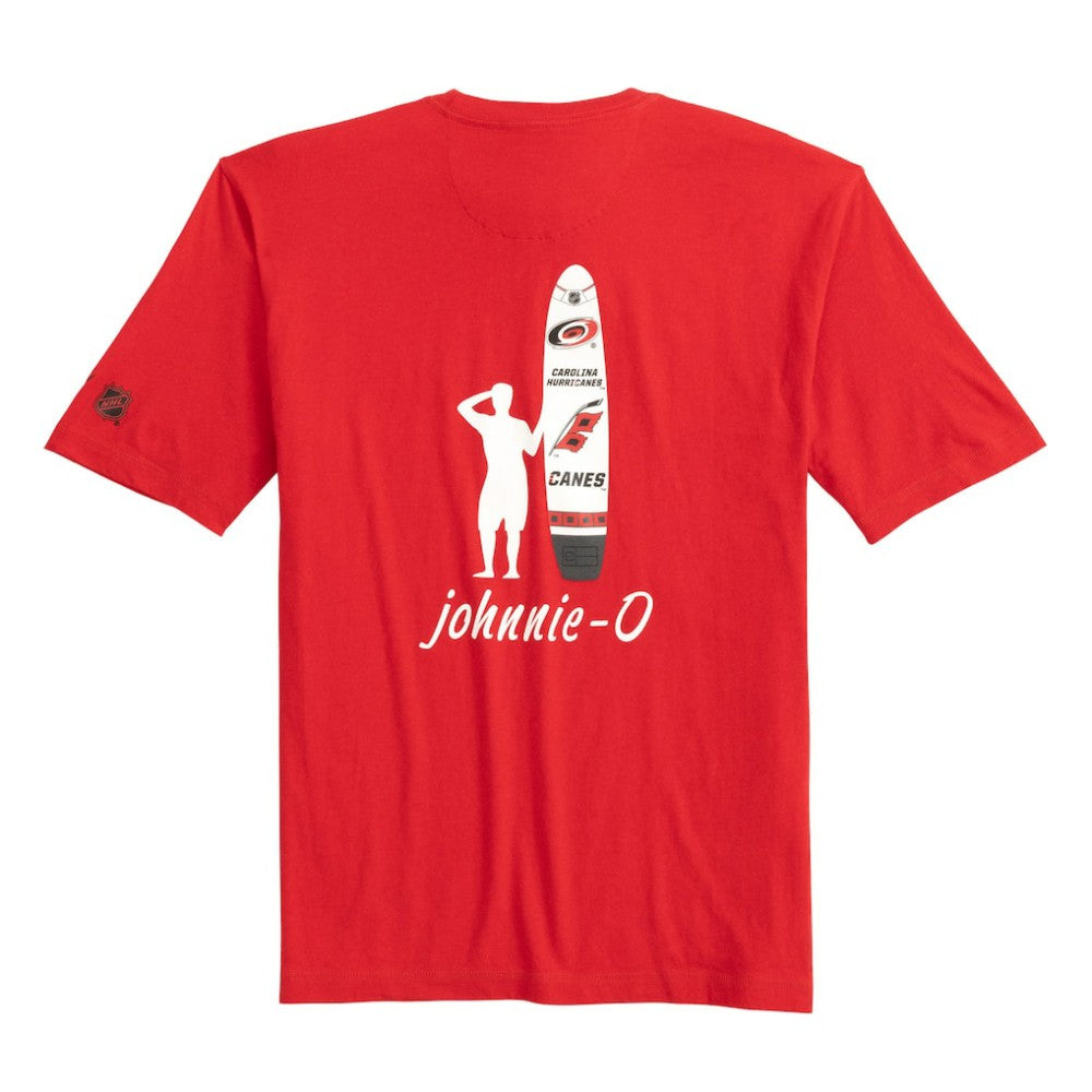 Carolina Hurricanes - johnnie-O Heathered Spencer T-Shirt Red