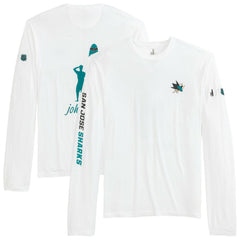 San Jose Sharks - johnnie-O Adam Long Sleeve T-Shirt White