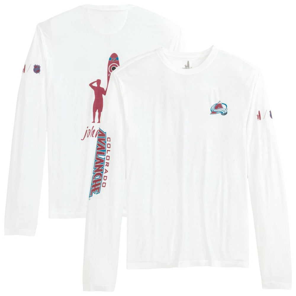 Colorado Avalanche - johnnie-O Adam Long Sleeve T-Shirt White
