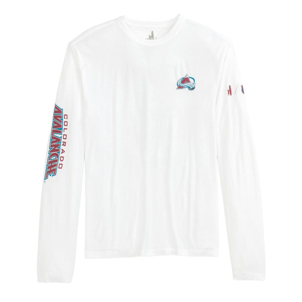 Colorado Avalanche - johnnie-O Adam Long Sleeve T-Shirt White