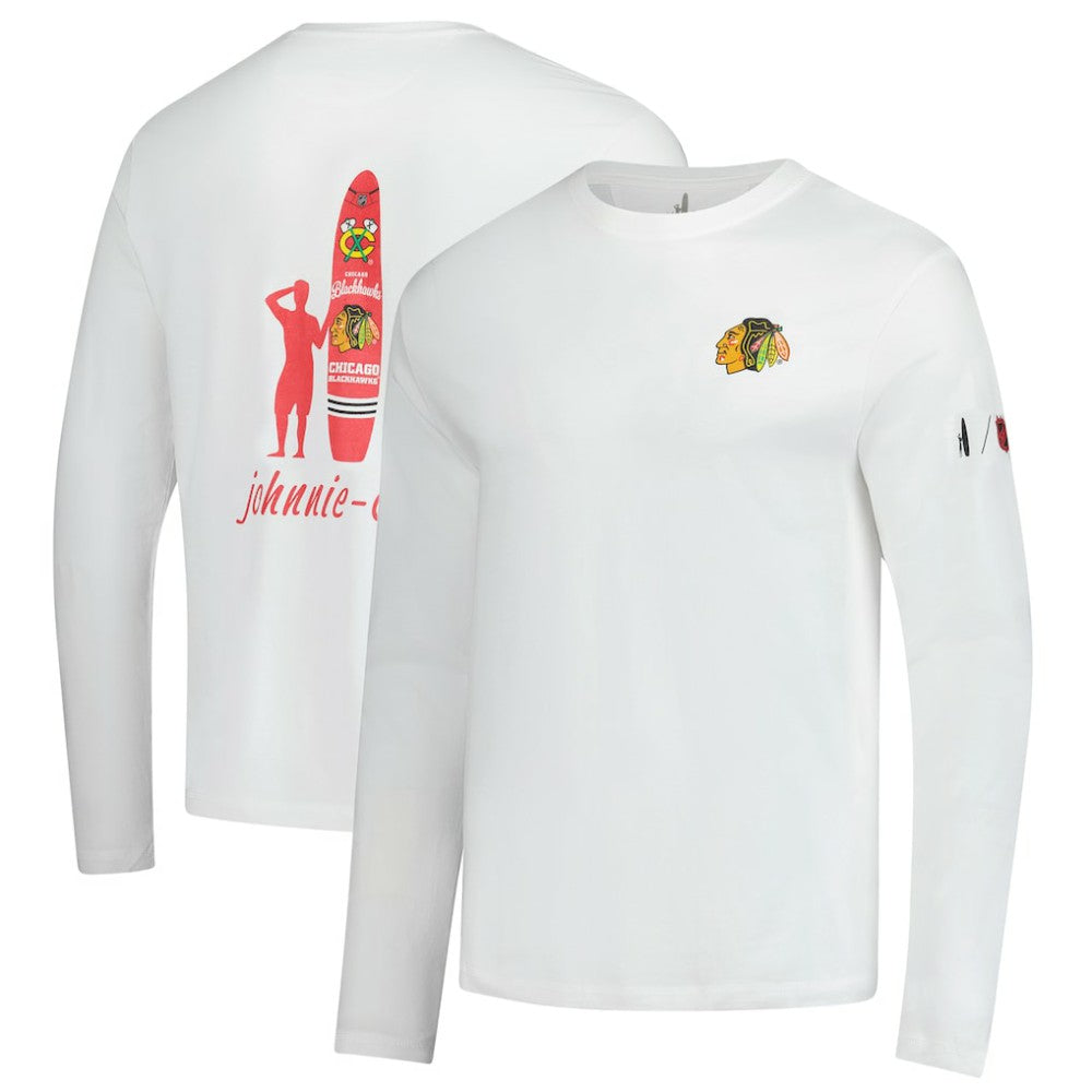 Chicago Blackhawks johnnie-O Adam Long Sleeve T-Shirt White